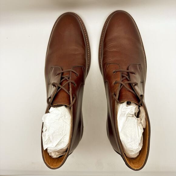 Johnston & Murphy Mens Welch Chukka Boot US 12M EU 46 Brown Leather NIB - Picture 11 of 13